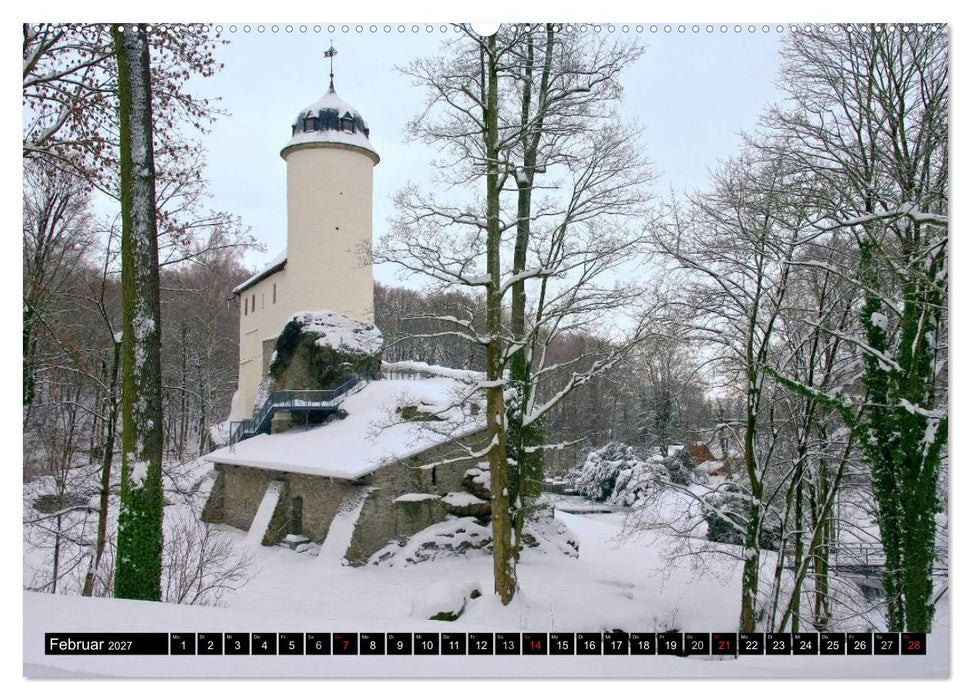 Schlösser und Burgen in Sachsen (CALVENDO Premium Wandkalender 2027)