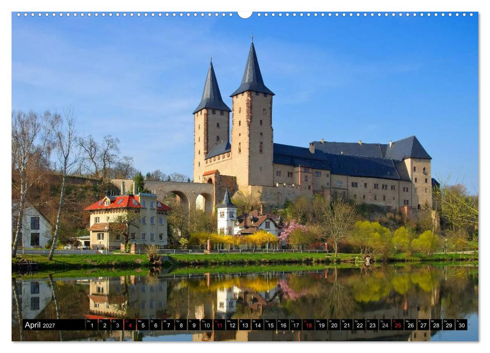Schlösser und Burgen in Sachsen (CALVENDO Premium Wandkalender 2027)
