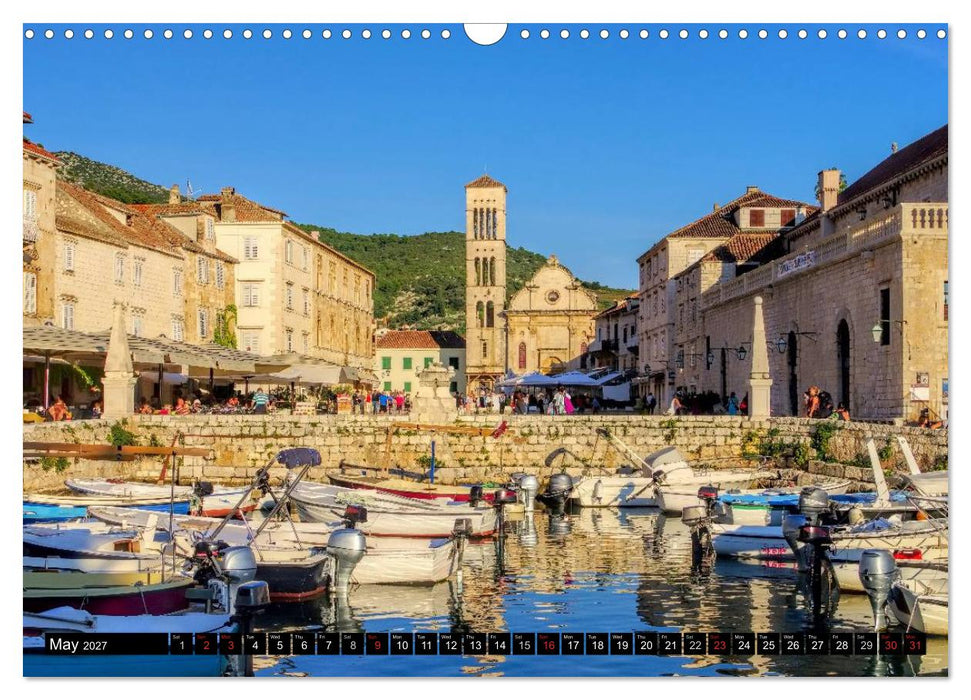 Hvar The sunny Island of Croatia (CALVENDO Monthly Calendar 2027)