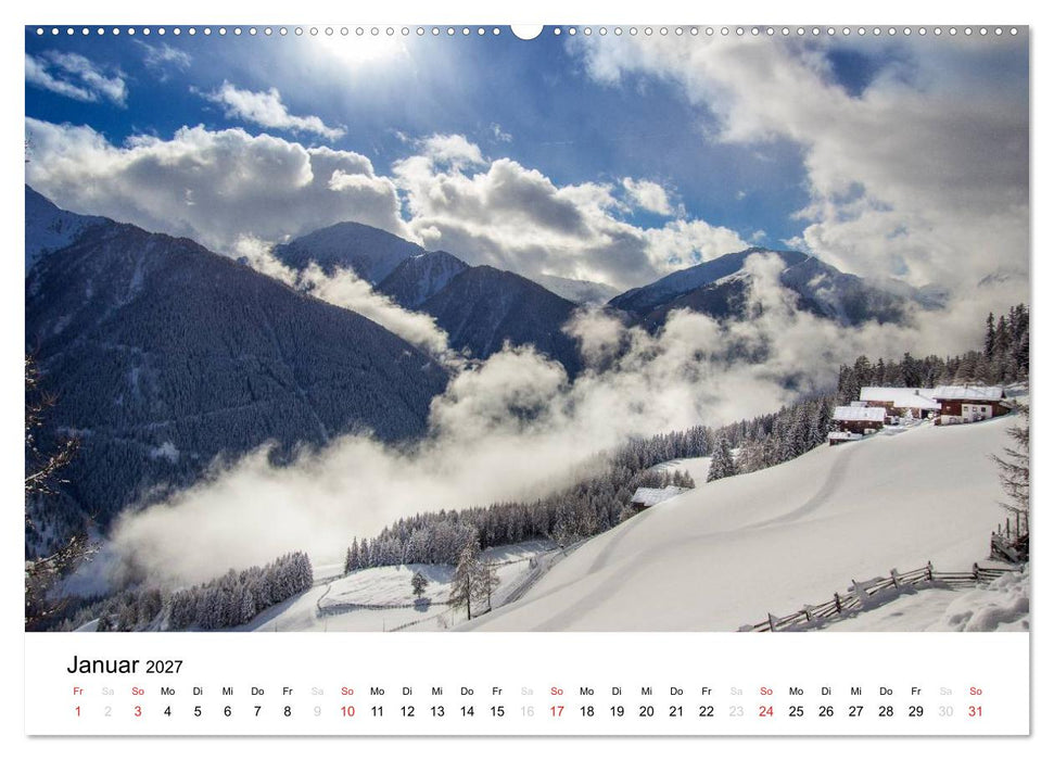 Bergbauernhöfe im Ultental (CALVENDO Wandkalender 2027)