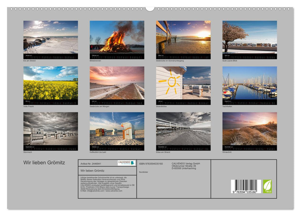 Wir lieben Grömitz (CALVENDO Premium Wandkalender 2027)