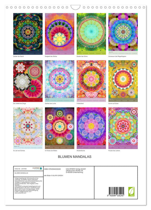 BLUMEN MANDALAS (CALVENDO Wandkalender 2027)