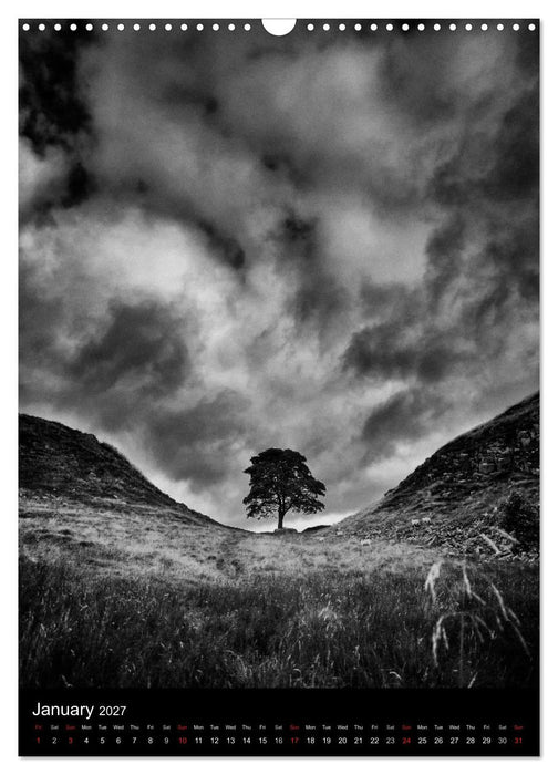 Journeys - Black & White (CALVENDO Monthly Calendar 2027)
