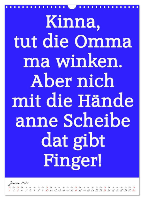 Sprüche aus´m Pott (CALVENDO Wandkalender 2027)