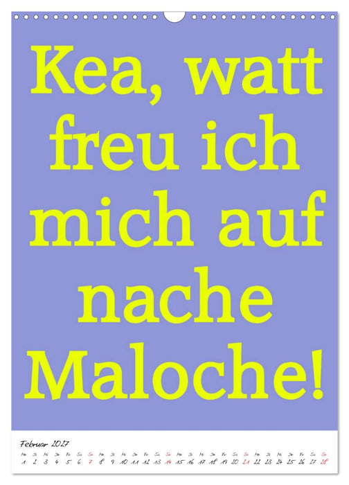 Sprüche aus´m Pott (CALVENDO Wandkalender 2027)