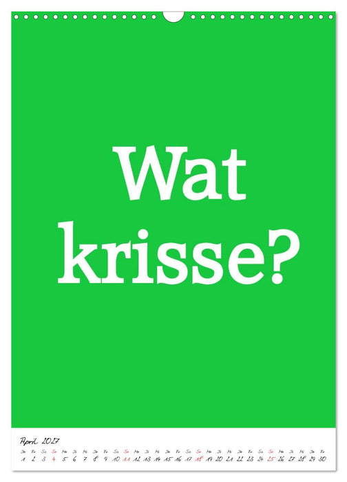 Sprüche aus´m Pott (CALVENDO Wandkalender 2027)