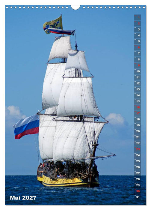 Segelromantik - Großsegler auf der Ostsee (CALVENDO Wandkalender 2027)