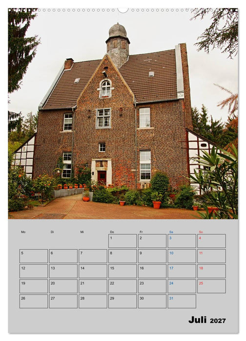 Düsseldorfer Burgen und Schlösser (CALVENDO Premium Wandkalender 2027)