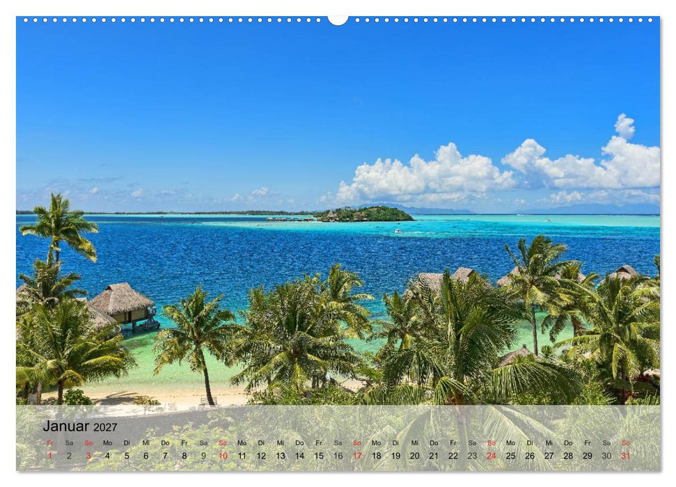 Südseeträume. Paradiese im Pazifik (CALVENDO Wandkalender 2027)