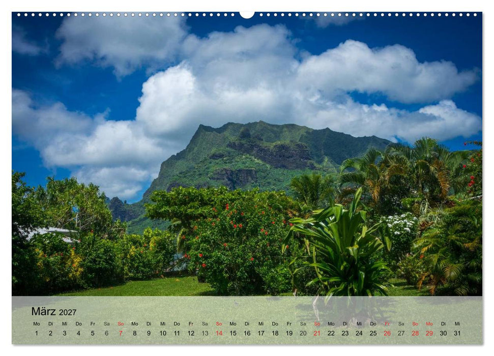 Südseeträume. Paradiese im Pazifik (CALVENDO Wandkalender 2027)