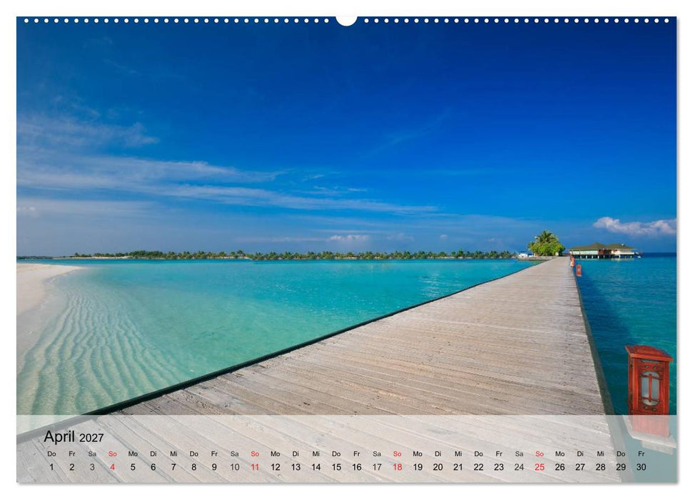 Südseeträume. Paradiese im Pazifik (CALVENDO Wandkalender 2027)