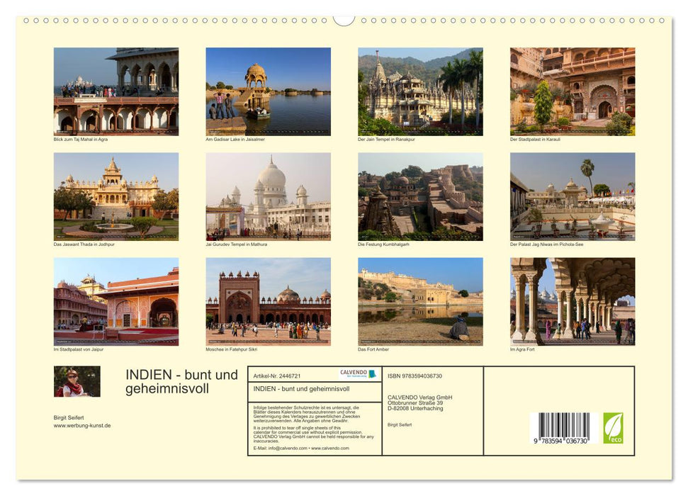 INDIEN - bunt und geheimnisvoll (CALVENDO Premium Wandkalender 2027)