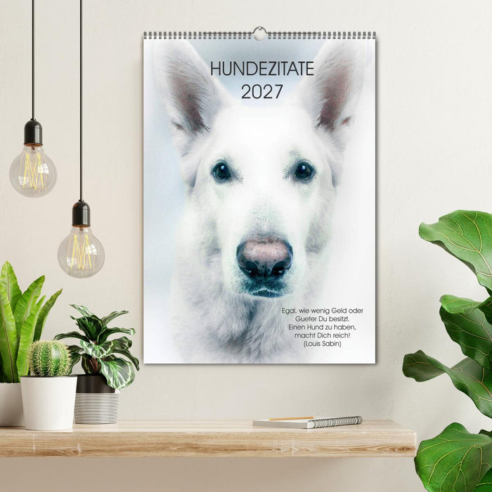 Hundezitate 2027 (CALVENDO Wandkalender 2027)