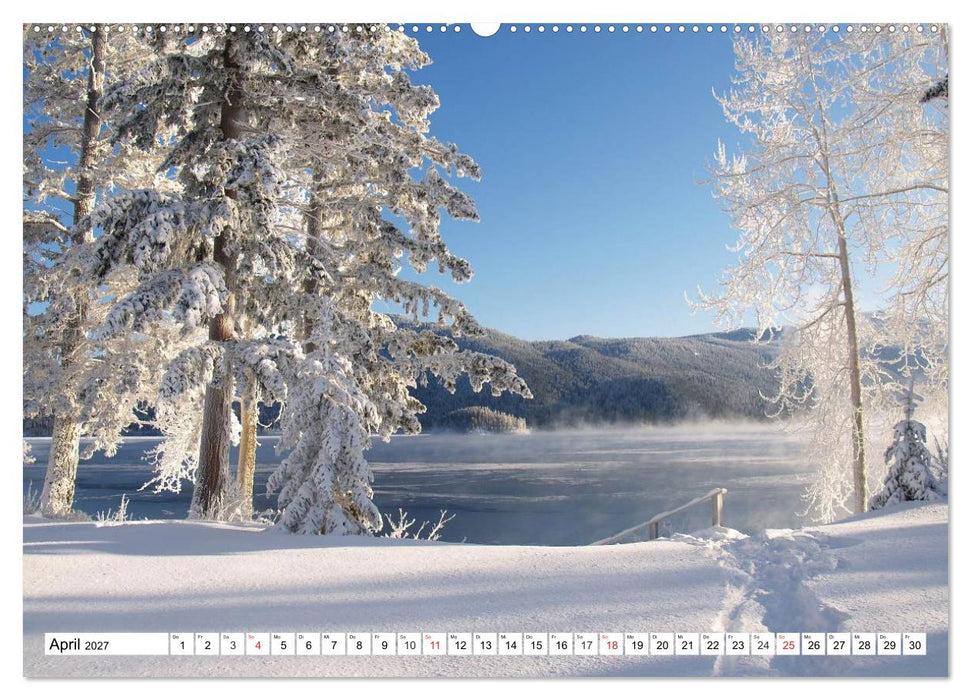 Wintermärchen Landschaften im Schnee (CALVENDO Premium Wandkalender 2027)