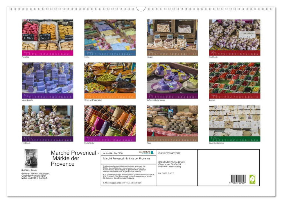 Marché Provencal - Märkte der Provence (CALVENDO Wandkalender 2027)