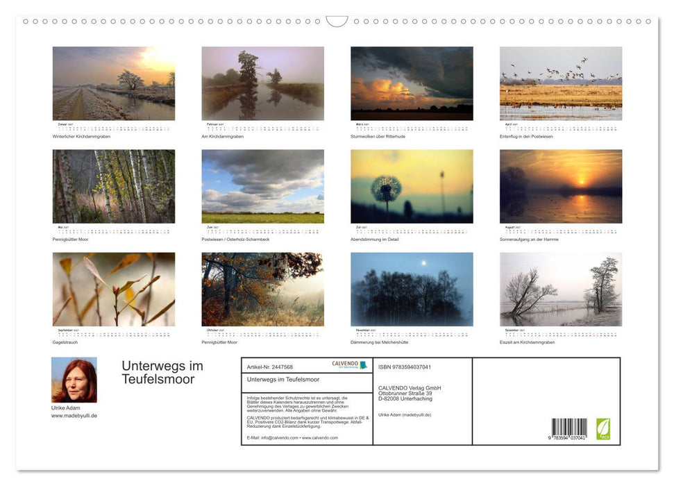 Unterwegs im Teufelsmoor (CALVENDO Wandkalender 2027)