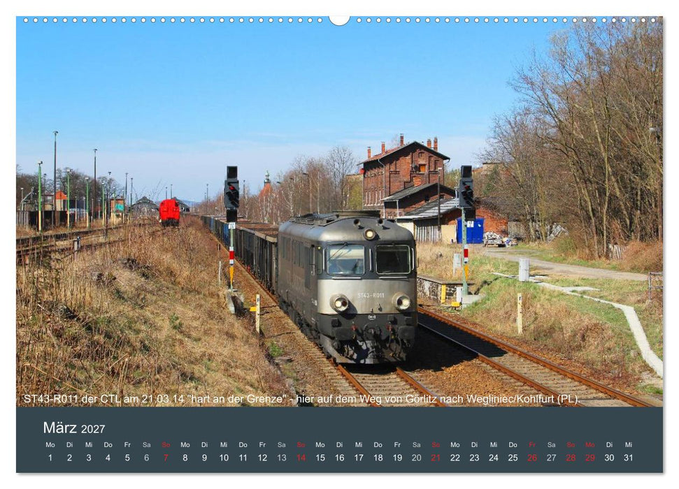 Mit Diesellokomotiven quer durch die Lausitz - 2027 (CALVENDO Premium Wandkalender 2027)