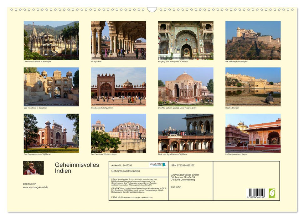 Geheimnisvolles Indien (CALVENDO Wandkalender 2027)