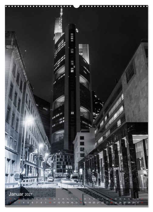 Frankfurt monochrom (CALVENDO Wandkalender 2027)