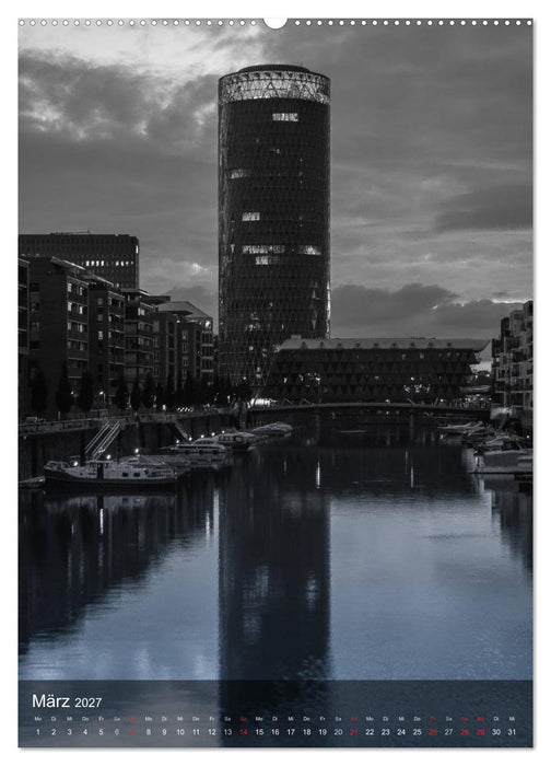 Frankfurt monochrom (CALVENDO Wandkalender 2027)