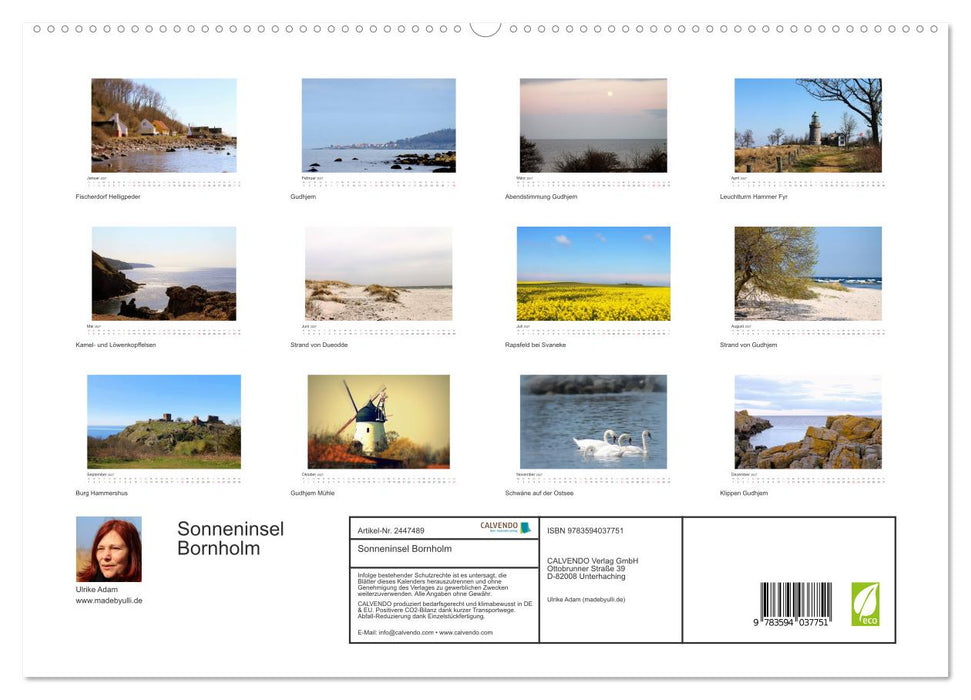 Sonneninsel Bornholm (CALVENDO Premium Wandkalender 2027)