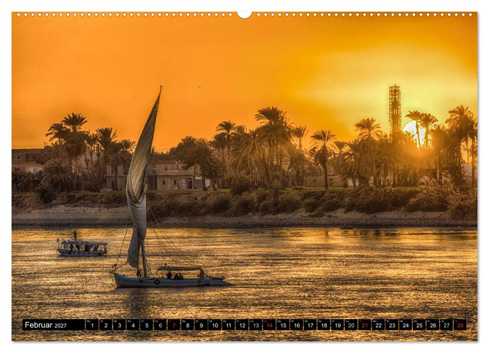 Abenteuer auf dem Nil. Eine Reise von Luxor nach Abu Simbel (CALVENDO Premium Wandkalender 2027)