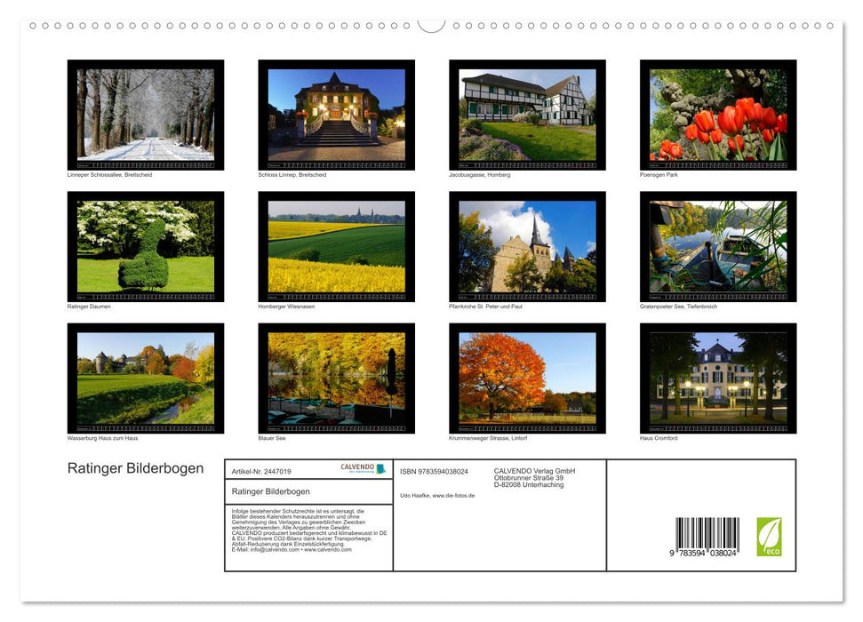 Ratinger Bilderbogen (CALVENDO Premium Wandkalender 2027)