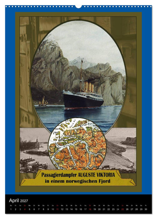 Deutsche Handelsschiffe vor 1945 (CALVENDO Premium Wandkalender 2027)