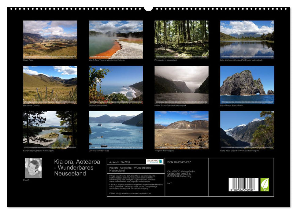 Kia ora, Aotearoa - Wunderbares Neuseeland (CALVENDO Premium Wandkalender 2027)