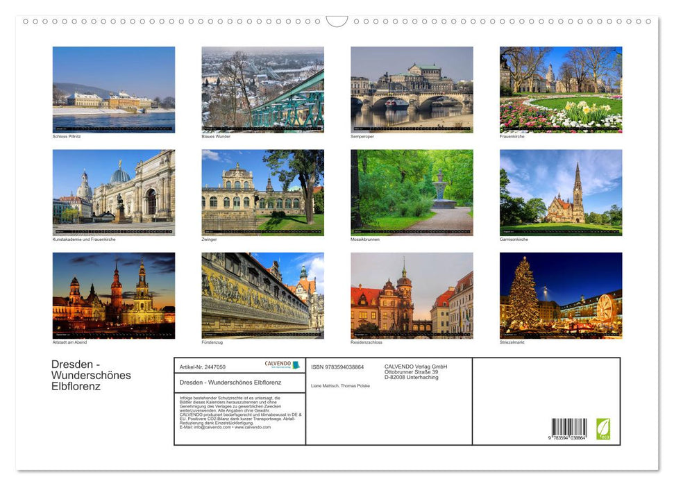 Dresden - Wunderschönes Elbflorenz (CALVENDO Wandkalender 2027)