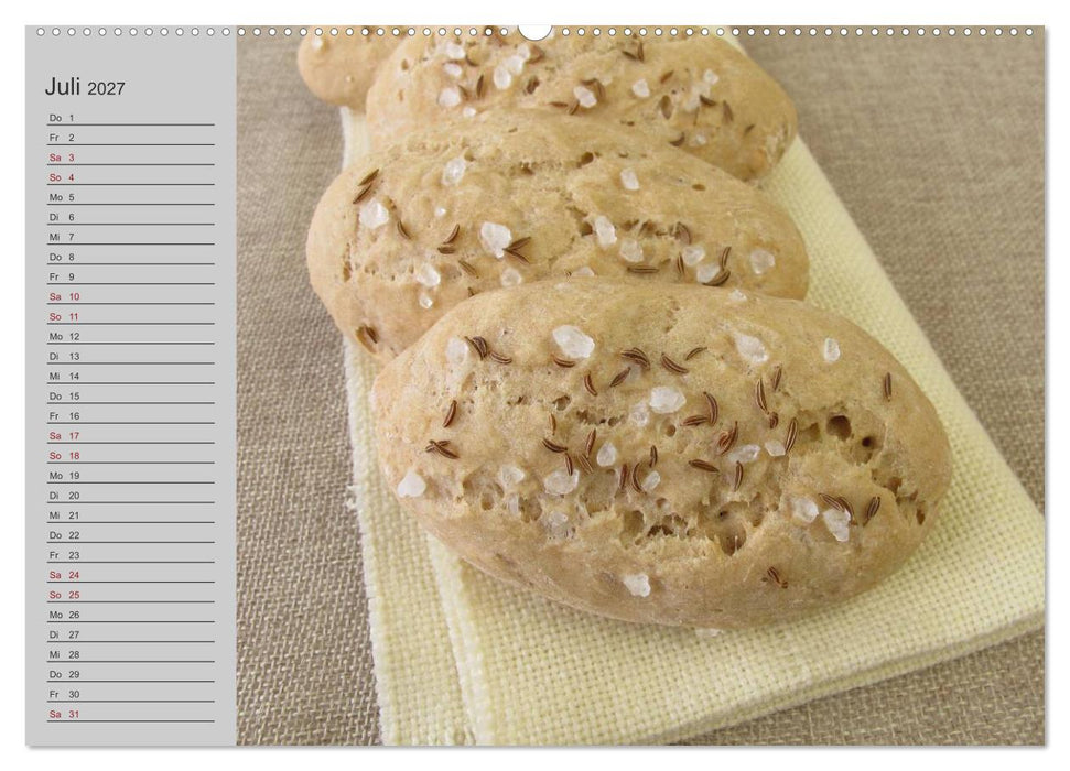Frisch gebackene Brote und Brötchen (CALVENDO Premium Wandkalender 2027)