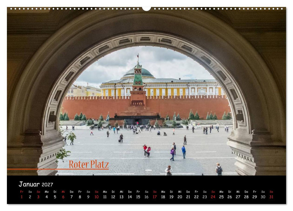 Von Moskau nach St. Petersburg (CALVENDO Wandkalender 2027)