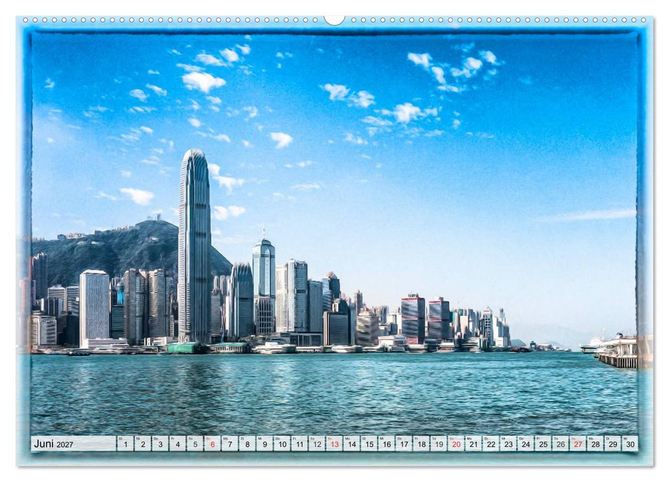 Hongkong, die pulsierende Metropole (CALVENDO Wandkalender 2027)