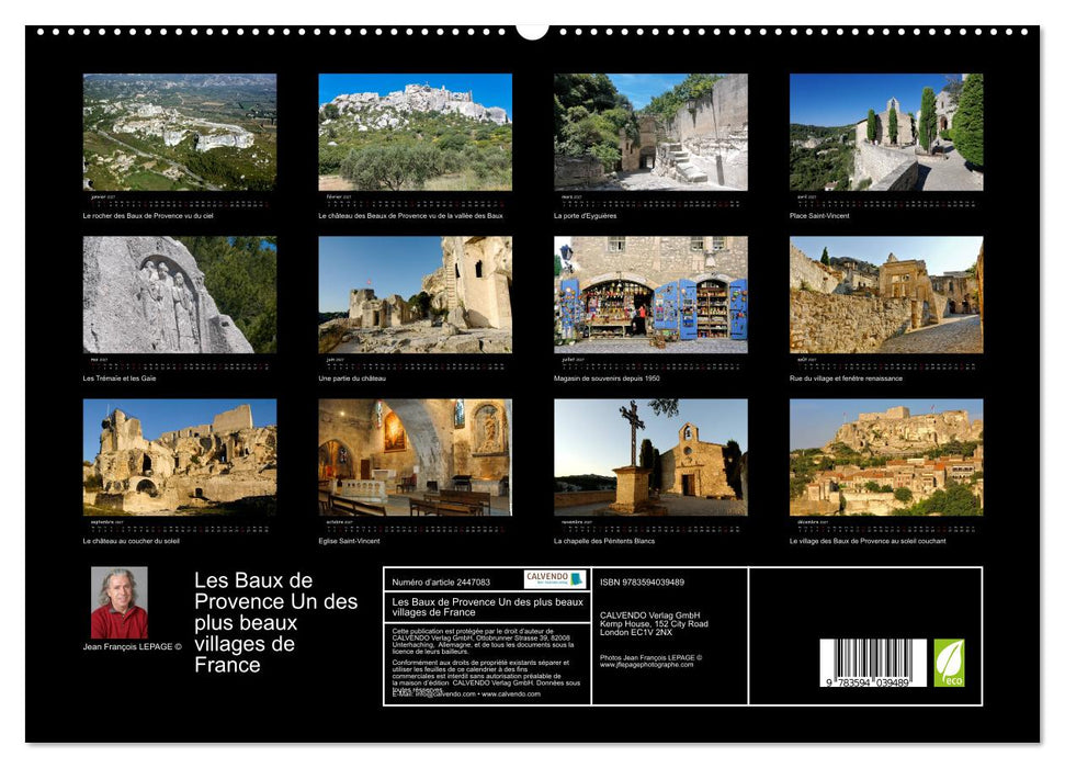 Les Baux de Provence Un des plus beaux villages de France (CALVENDO Calendrier supérieur 2027)
