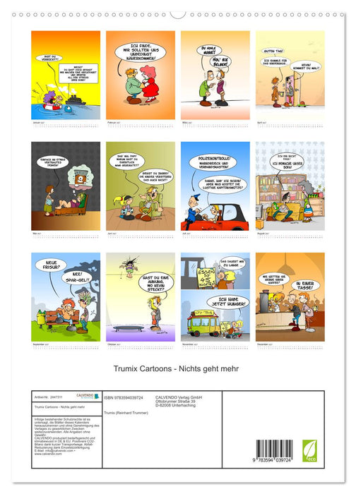 Trumix Cartoons - Nichts geht mehr (CALVENDO Premium Wandkalender 2027)