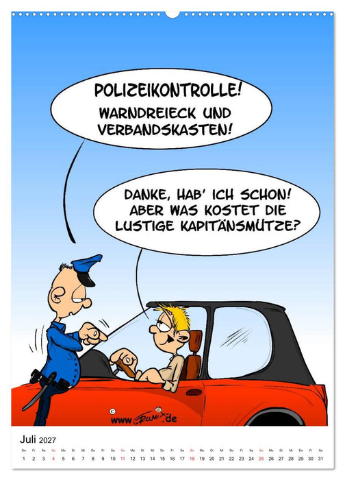Trumix Cartoons - Nichts geht mehr (CALVENDO Premium Wandkalender 2027)