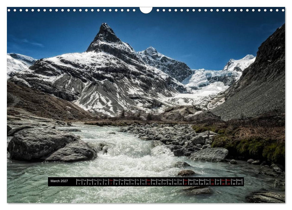 Landscapes of Swiss Alps (CALVENDO Monthly Calendar 2027)