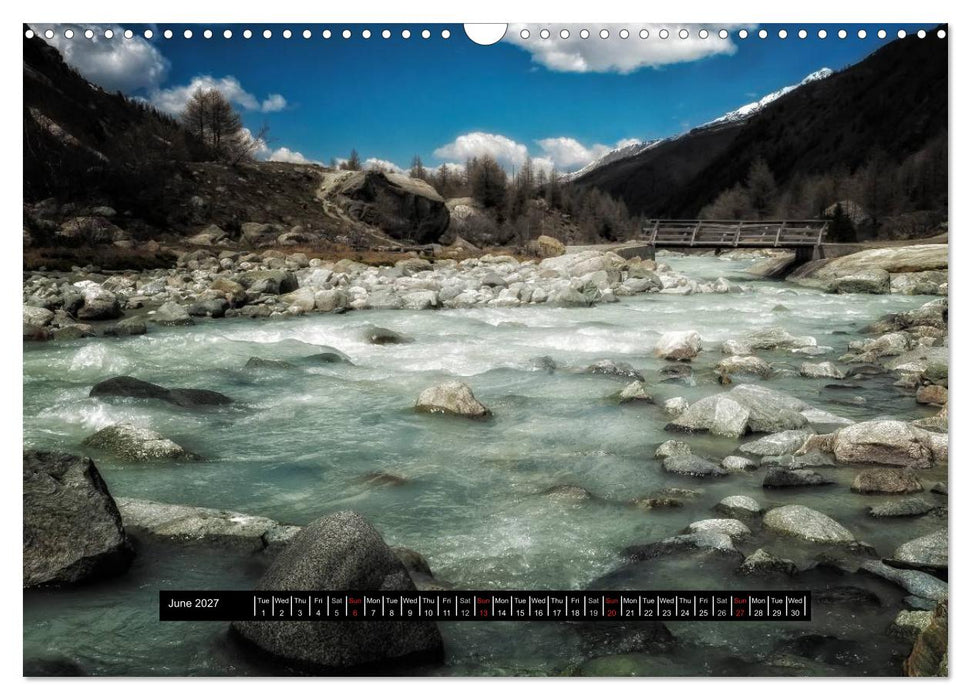 Landscapes of Swiss Alps (CALVENDO Monthly Calendar 2027)