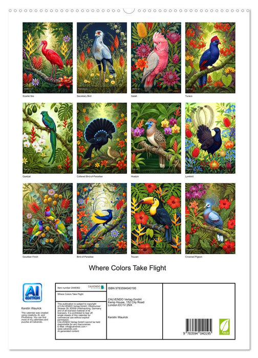 Where Colors Take Flight (CALVENDO Premium-Calendar 2027)