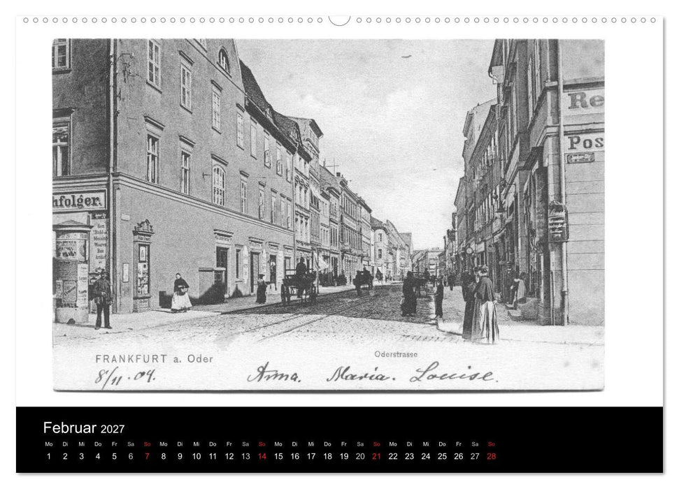 FFO-Geschichten. Historische Ansichtskarten aus Frankfurt (Oder) (CALVENDO Wandkalender 2027)