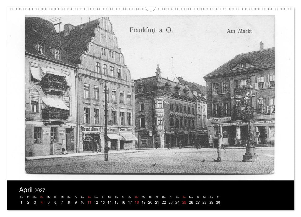 FFO-Geschichten. Historische Ansichtskarten aus Frankfurt (Oder) (CALVENDO Wandkalender 2027)