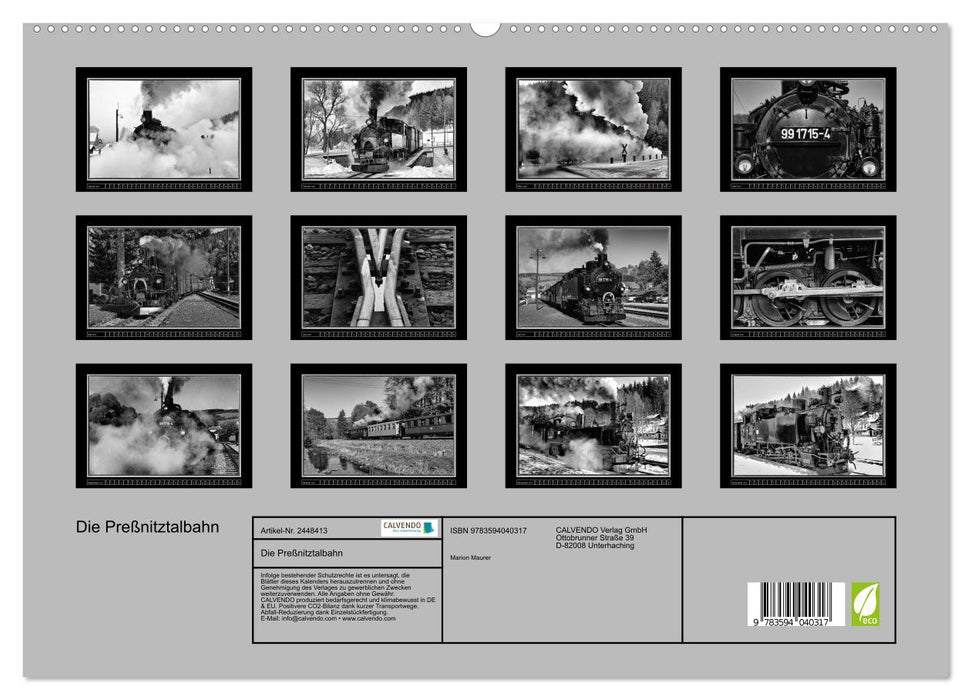 Die Preßnitztalbahn (CALVENDO Premium Wandkalender 2027)