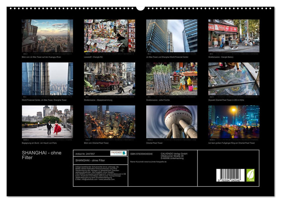 SHANGHAI - ohne Filter (CALVENDO Premium Wandkalender 2027)