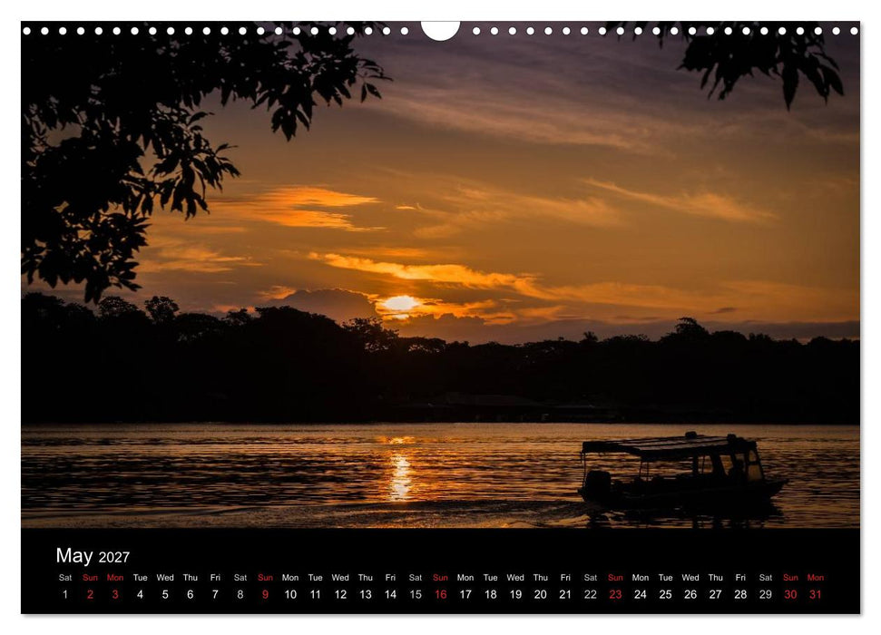 Costa Rica Colours and Light (CALVENDO Monthly Calendar 2027)