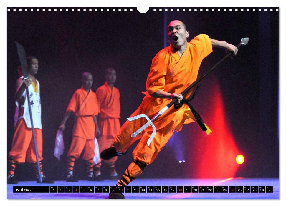 Kung Fu du Mont Song (CALVENDO Calendrier mensuel 2027)