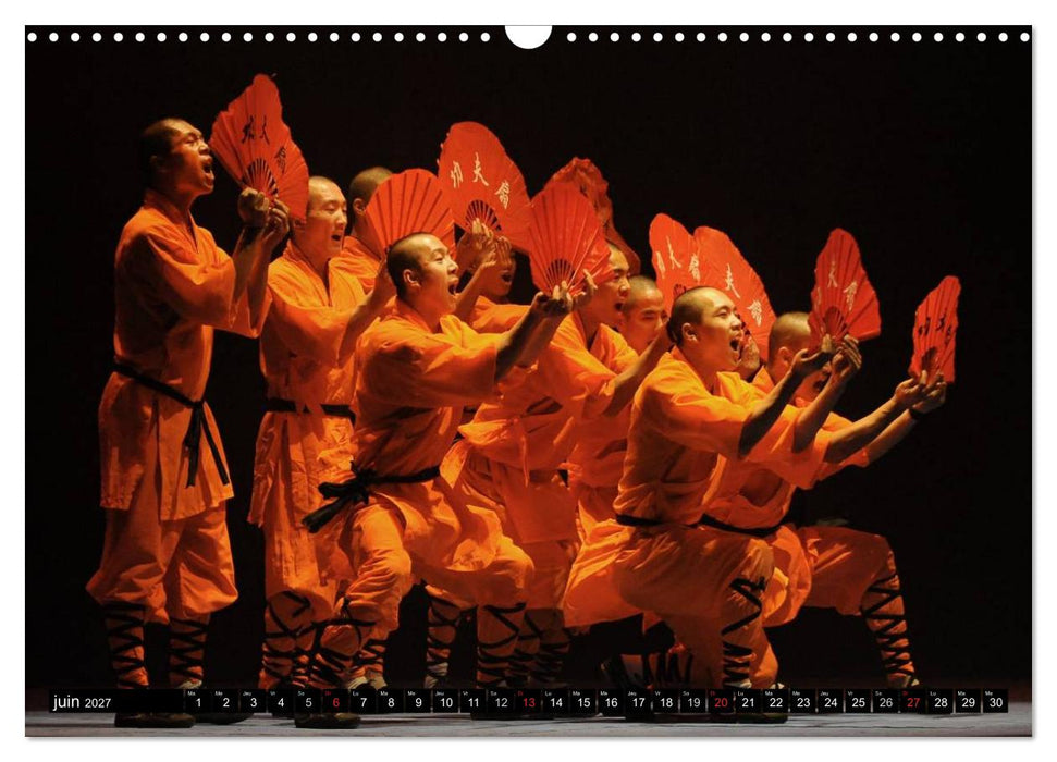 Kung Fu du Mont Song (CALVENDO Calendrier mensuel 2027)