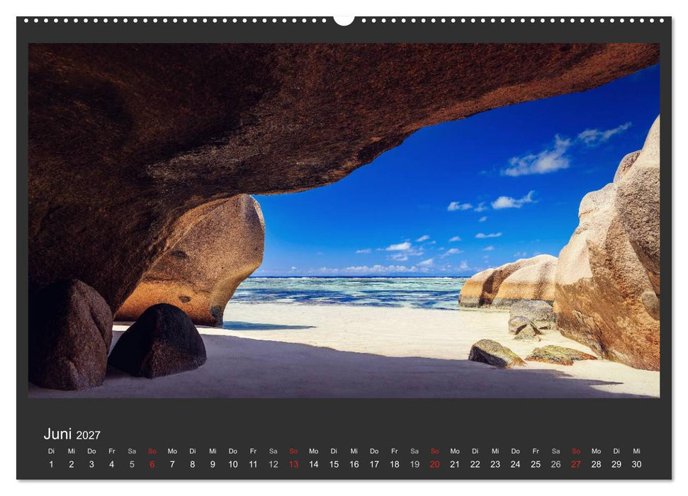 Seychellen Traumstrände im Paradies (CALVENDO Wandkalender 2027)