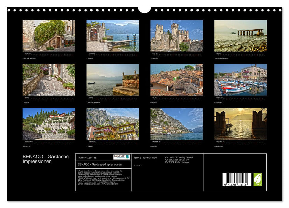 BENACO - Gardasee-Impressionen (CALVENDO Wandkalender 2027)