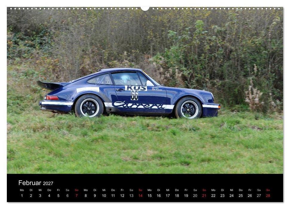 Bergrennen und Rallye im Porsche (CALVENDO Wandkalender 2027)