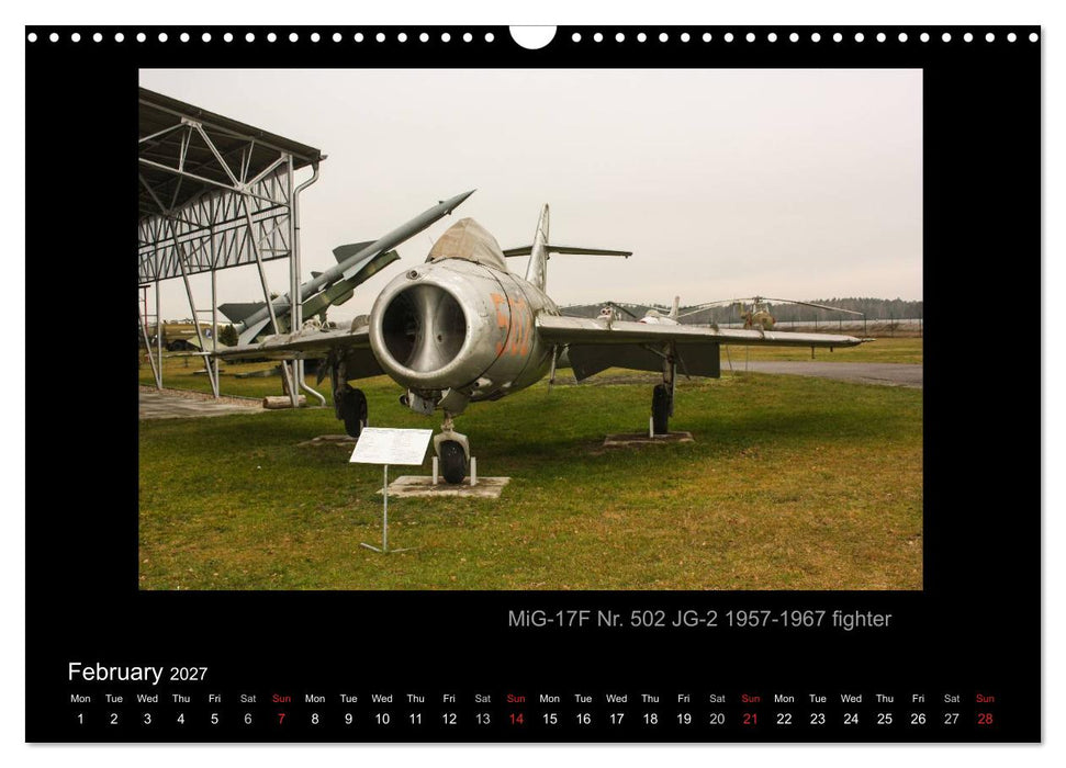 Airplanes and Helicopters of NVA 1957 - 1991 (CALVENDO Monthly Calendar 2027)